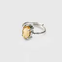 Natural Citrine Adjustable Ring