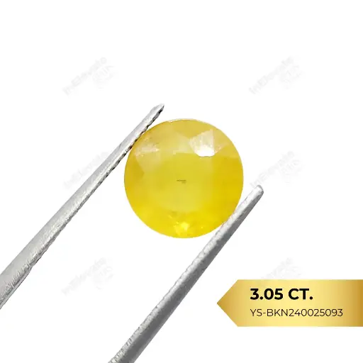 [YS-BKN240025093] Natural Yellow Sapphire - Bangkok (3.05ct)