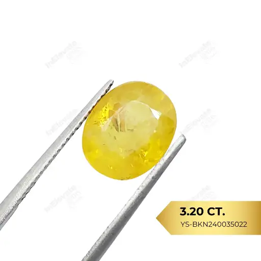 [YS-BKN240035022] Natural Yellow Sapphire - Bangkok (3.20ct)