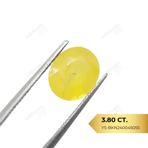 [YS-BKN0045055] Natural Yellow Sapphire - Bangkok (3.80ct)