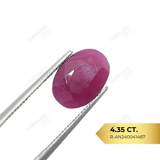 [R-AN240041487] Natural Ruby - African (4.35ct)