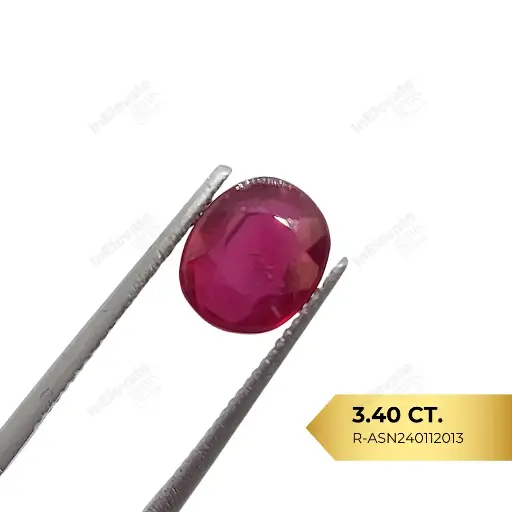 [R-ASN240112013] Natural Ruby - African Sudan (3.40ct)